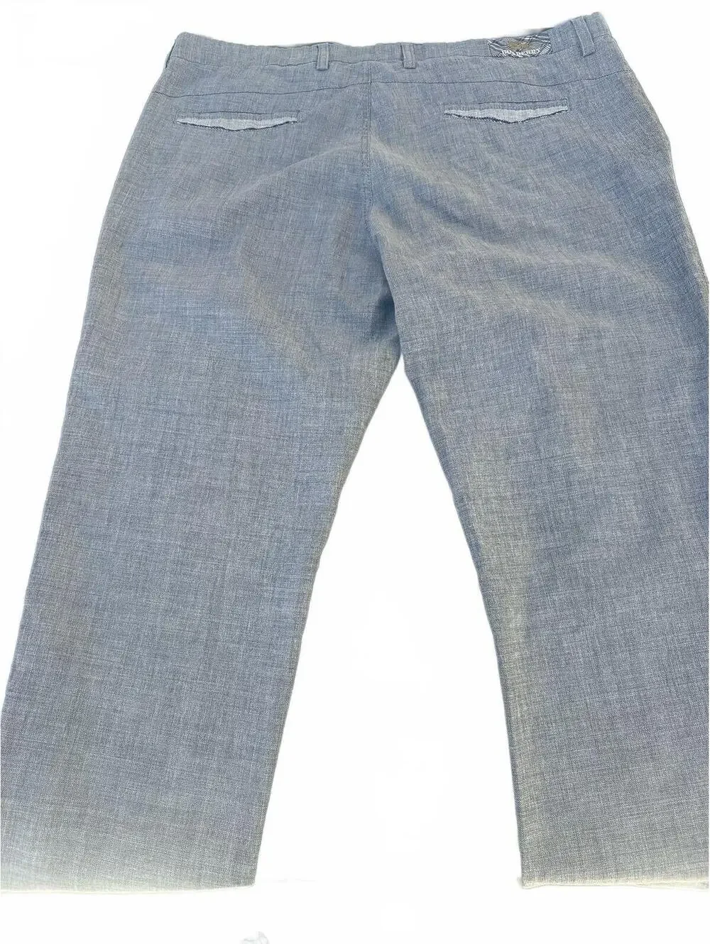 Burberry Prorsum Gray Linen Blend Pants 40